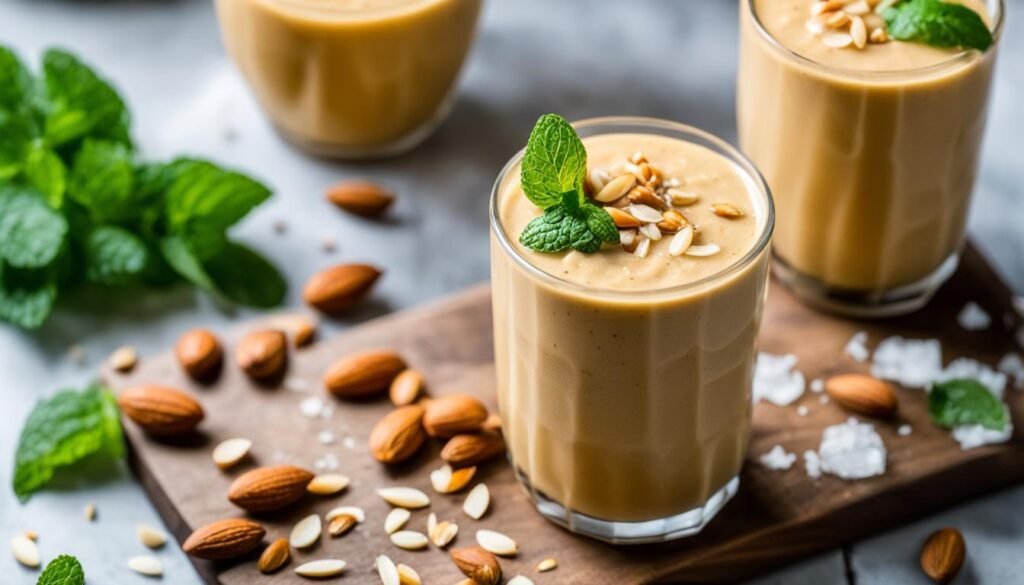 Peanut Butter Keto Smoothie with Almond Milk